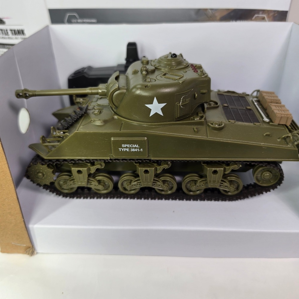 Heng Long 1/30 RC Infrared Battle Tank US M4A3 Sherman 2.4GHz 3841-01 - Picture 5 of 10